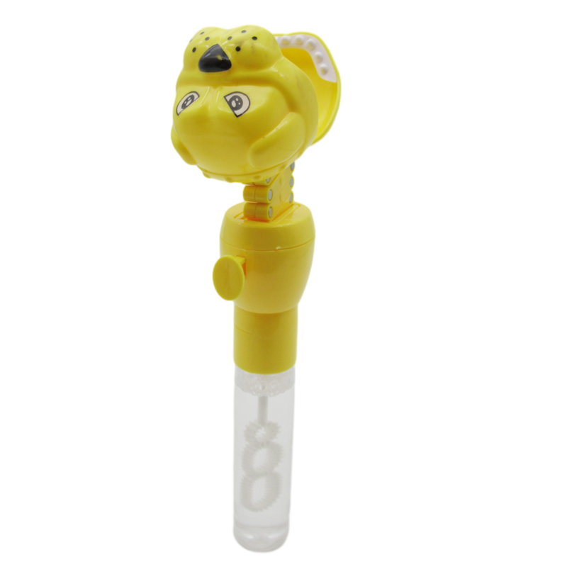 bubble toy with dog grabber